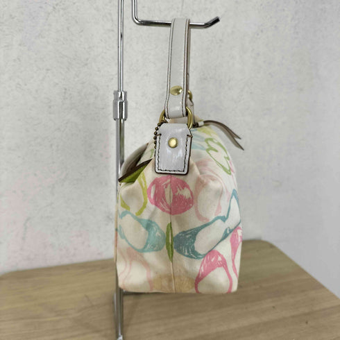 コーチ COACH signature multicolored accessory poach handbag レディース