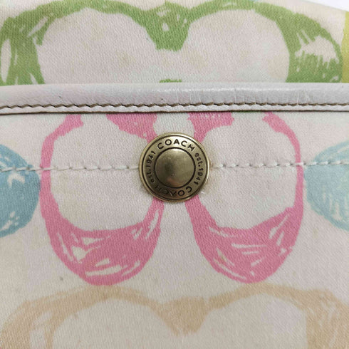 コーチ COACH signature multicolored accessory poach handbag レディース