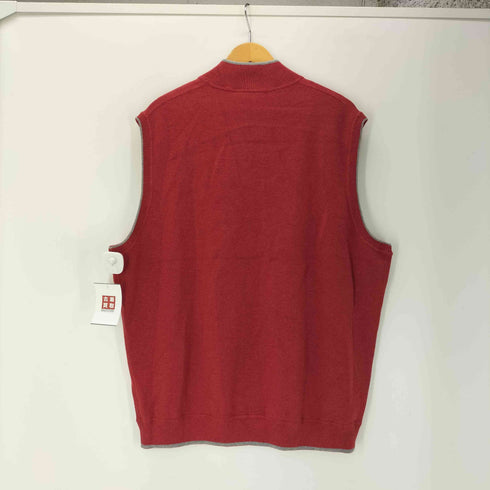 ダニエルクレミュ DANIEL CREMIEUX スタンドカラー ジップアップ ニット ベスト ダブルジップ メンズ import:XL