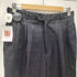 PRONTI プロンティ 90s Gang Slacks ギャング スラックス バギー ワイド 2タック 裾ダブル チェック ブラック メンズ