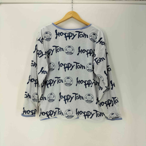 Happy Tom IT'S MY TREASURE リバーシブル 長袖 カットソー 総柄 両面 プリント メンズ
