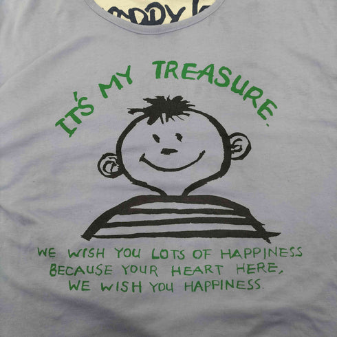 Happy Tom IT'S MY TREASURE リバーシブル 長袖 カットソー 総柄 両面 プリント メンズ