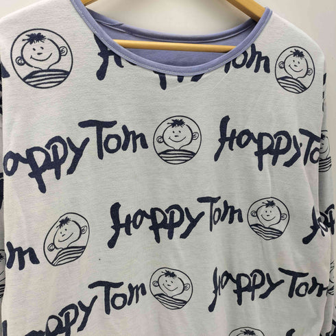 Happy Tom IT'S MY TREASURE リバーシブル 長袖 カットソー 総柄 両面 プリント メンズ