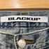 BLACKUP ウォッシュ加工 カーゴデニムパンツ レディース