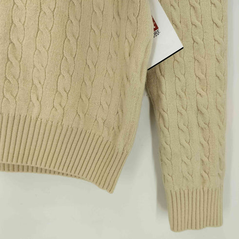 ラルフローレンゴルフ RALPH LAUREN GOLF ナイガイ ポニー刺繍 ケーブルニット セーター レディース import:L