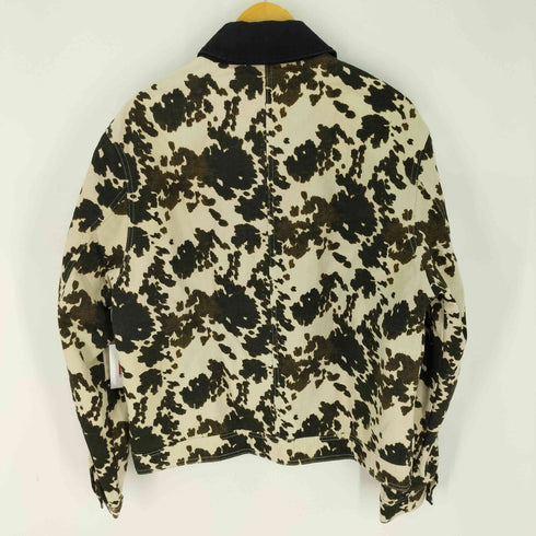 ザラ ZARA カウ アニマルプリント ワークブルゾン メンズ import:L