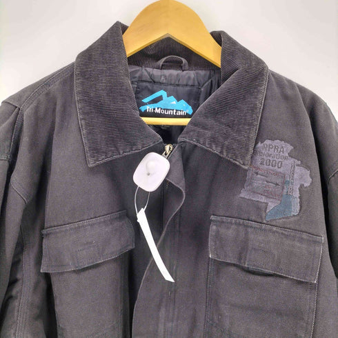 トライマウンテン TRI-MOUNTAIN 00S 刺繍ロゴパッチ ブルゾン ワークジャケット メンズ import:L