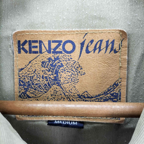 ケンゾージーンズ KENZO JEANS 北斎タグ ツイル トラッカージャケット メンズ JPN:M
