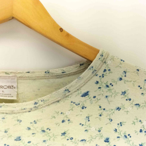 チェロキー Cherokee メキシコ製 花柄 クルーネックTシャツ レディース import:L