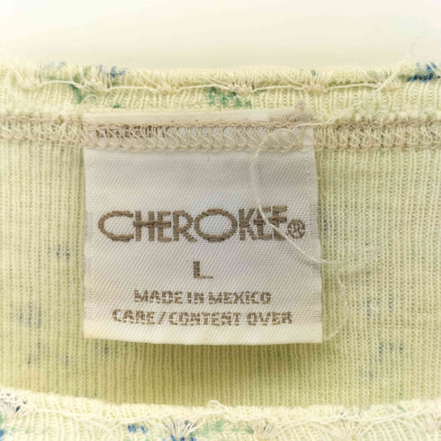 チェロキー Cherokee メキシコ製 花柄 クルーネックTシャツ レディース import:L