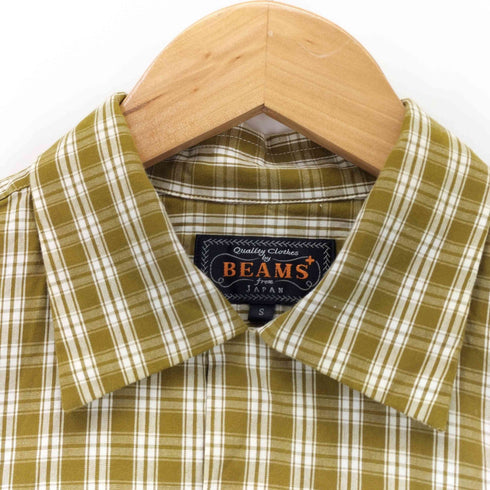 ビームスプラス BEAMS+ Open Collar 80/2 Madras 開襟 オープンカラー マドラス チェック シャツ メンズ JPN:S
