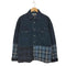 トミージーンズ tommy jeans OVERSIZED FIT チェック 切替 スナップ ウエスタン デニム シャツ ジャケット メンズ S