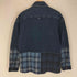 トミージーンズ tommy jeans OVERSIZED FIT チェック 切替 スナップ ウエスタン デニム シャツ ジャケット メンズ S