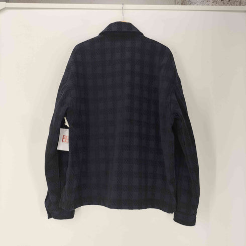 ザラ ZARA チェック柄 ブルゾン ジャケット ジャガード メンズ import:L