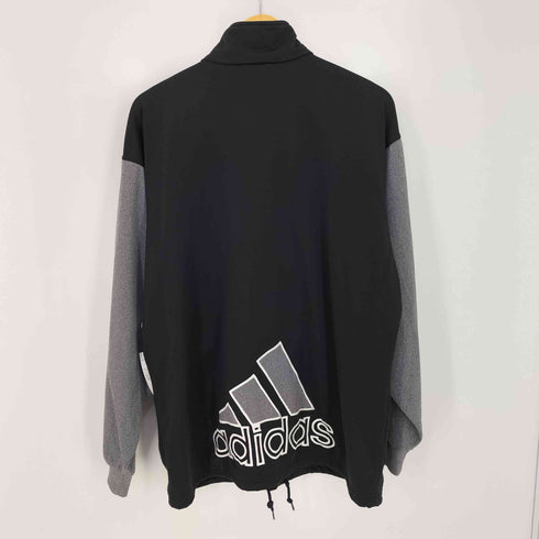 アディダス adidas 90s~00s 万国旗タグ 両面パフォーマンスロゴ刺繍 袖切替 トラックジャケット 裾ドローコード メンズ import:L