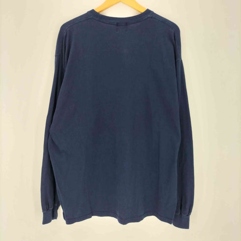 Modern Amusement フロントロゴ刺繍 クルーネック長袖Tシャツ メンズ