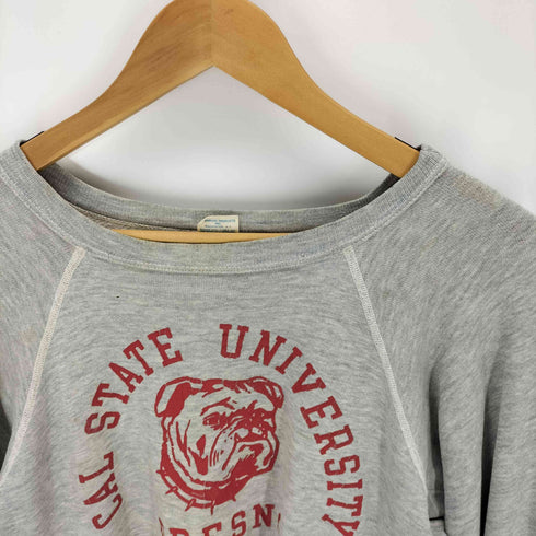 チャンピオン Champion 70s USA製 バータグ プリント スウェット プルオーバー メンズ L