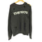 Vintage Logo Sweat フロントロゴプリント ダメージ加工 バンド クルーネックスウェット メンズ import:L