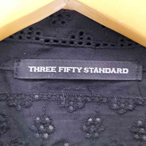 THREE FIFTY STANDARD コットンレースの開衿シャツ レディース JPN:M