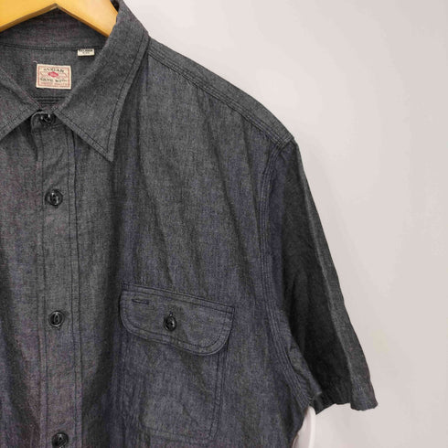 シュガーケーン SUGAR CANE BLACK CHAMBRAY WORK SHIRT ブラック シャンブレー ワーク シャツ メンズ JPN:XXL