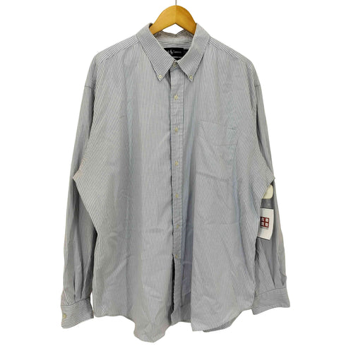 ラルフローレン RALPH LAUREN 90S SLIM BLAKE ポニーなし ストライプ ボタンダウン シャツ メンズ import:XXL