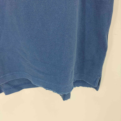 ザラ ZARA ガーメントダイ ダメージ加工 ポロシャツ メンズ import:M