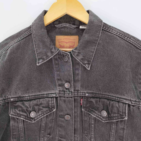 リーバイス Levis ガーメントダイ デニム トラッカージャケット レディース import:M