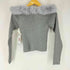 グレイル GRL 2Wayファーオフショルダーリブニットトップス レディース import:M