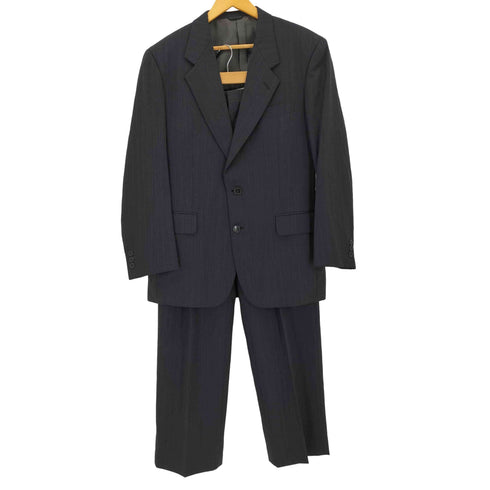 ピエールカルダン pierre cardin ストライプ柄 2B テーラードジャケット 2タック ストレートスラックスパンツ メンズ 96 A6