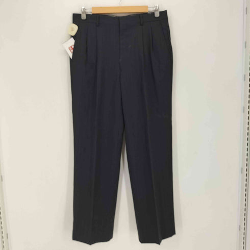 ピエールカルダン pierre cardin ストライプ柄 2B テーラードジャケット 2タック ストレートスラックスパンツ メンズ 96 A6