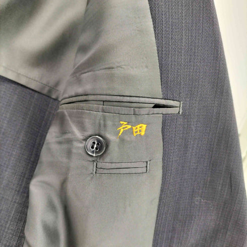 ピエールカルダン pierre cardin ストライプ柄 2B テーラードジャケット 2タック ストレートスラックスパンツ メンズ 96 A6