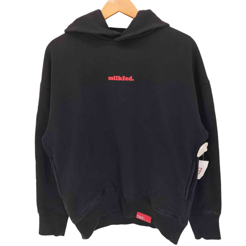 ミルクフェド MILKFED. BIG HEART SWEAT HOODIE ビッグハート パーカー レディース ONE SIZE