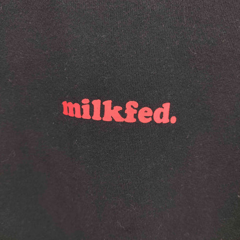 ミルクフェド MILKFED. BIG HEART SWEAT HOODIE ビッグハート パーカー レディース ONE SIZE