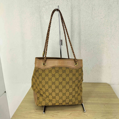グッチ GUCCI GGキャンバス 編み込み ハンドバッグ トートバッグ GGcanvas handbag totebag レディース