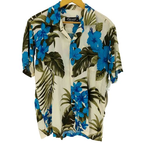 Favant ハワイ製 レーヨン アロハシャツ メンズ import:M