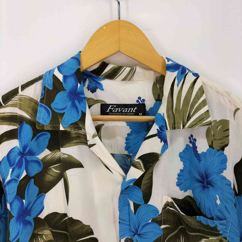 Favant ハワイ製 レーヨン アロハシャツ メンズ import:M