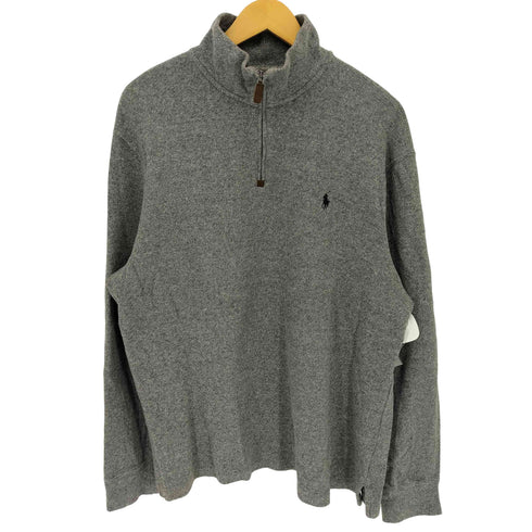 ポロバイラルフローレン Polo by RALPH LAUREN 90s スタンドカラー ハーフジップスウェット メンズ JPN:XL