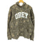 オベイ OBEY COLLEGIATE PULLOVER HOOD カレッジエイトフーデッドフリース メンズ JPN:L