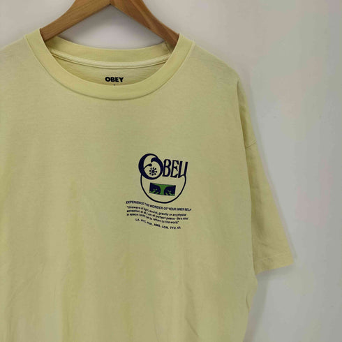 オベイ OBEY 両面プリントクルーネックTシャツ メンズ JPN:L