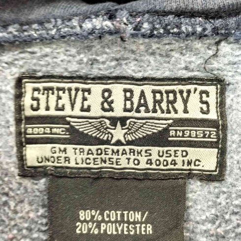 スティーブ バリース STEVE&BARRYS ロゴ刺繍プルオーバーパーカー メンズ JPN:S
