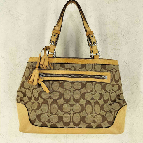 コーチ COACH シグネチャー フリンジ ハンドバッグ signature fringe handbag レディース