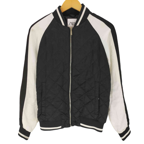ザラ ZARA キルティング ジップブルゾン メンズ import:S