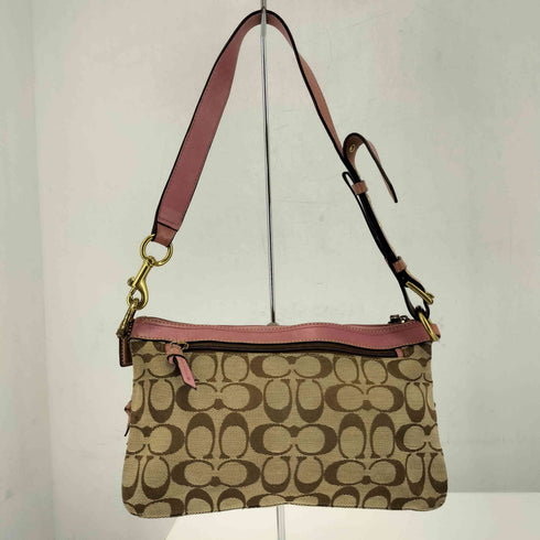 コーチ COACH シグネチャー ダブルポケット ワンショルダーバッグ signature wpocket oneshoulderbag レディース