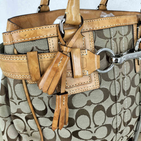 コーチ COACH シグネチャー トートバッグ signature tote bag レディース