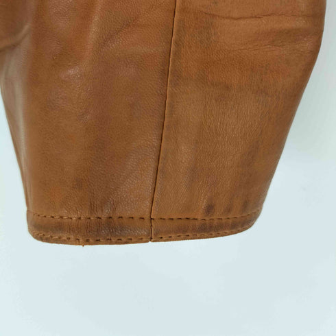Noviello Bloom Suits レザー切替 ダブルブレスト ジャケット レディース US:12