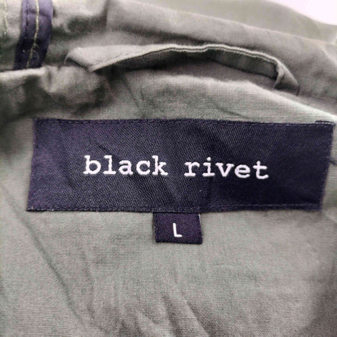 Black Rivet マルチポケット ミリタリーフーデッドジャケット レディース JPN:L
