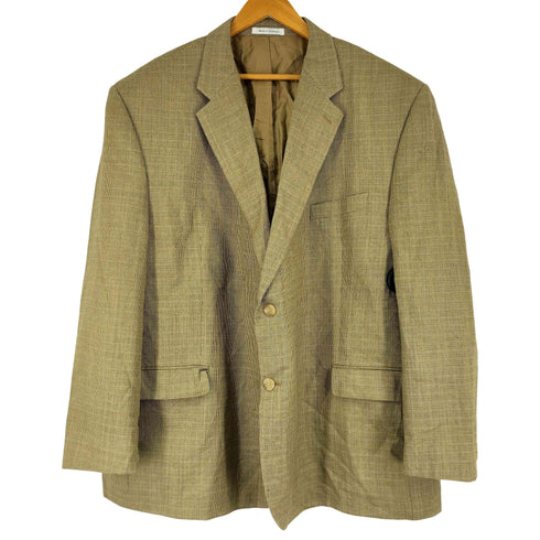 ローレンラルフローレン LAUREN RALPH LAUREN WOOL&SILK シルク混 グレンチェック 2Bテーラードジャケット メンズ JPN:52