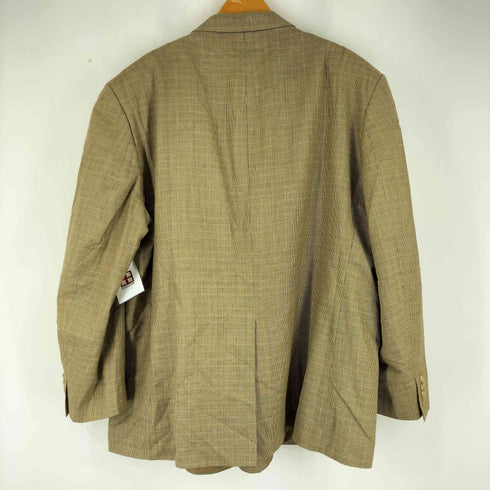 ローレンラルフローレン LAUREN RALPH LAUREN WOOL&SILK シルク混 グレンチェック 2Bテーラードジャケット メンズ JPN:52
