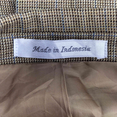 ローレンラルフローレン LAUREN RALPH LAUREN WOOL&SILK シルク混 グレンチェック 2Bテーラードジャケット メンズ JPN:52