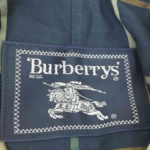 バーバリーズ BURBERRYS 裏地チェック 比翼ステンカラーコート メンズ 160